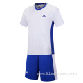 Wholesale custom round neck simple soccer jersey set